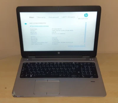 PC HP PROBOOK 650 G2 i3 de 6eme Génération avec dégât sur la coque / Fonctionnel - Photo 1/4