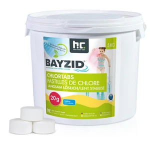 Chlortabletten 20g Langsam löslich 5kg BAYZID Chlor Tabs Pool Schwimmbad - Bild 1 von 7