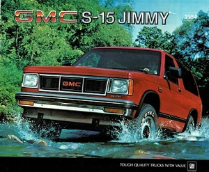 1984 GMC S-15 Jimmy Sierra Sierra Classic Gypsy Dealer Sales Brochure - Picture 1 of 1