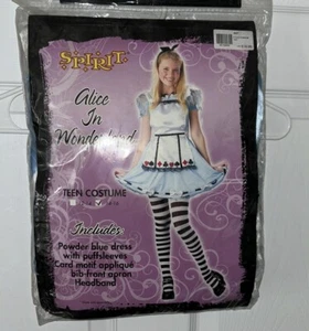 Spirit Alice im Wunderland Kostüm Kleid Teenager Mädchen Größe XL 14 16 Stirnband - Bild 1 von 3