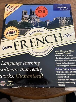 Transparent Learn French Now Windows MAC Macintosh PC CD Learning Language - Image 1 of 2