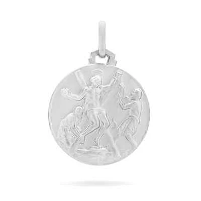St Saint Andrew Sterling Silver Medal Medallion Pendant Religious Vatican Italy - Image 1 of 4