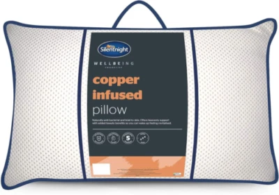 Bienestar Cobre Infundido Almohada Cama Rejuvenecedora Anti Envejecimiento Arrugas Belleza Foto 1 de 4