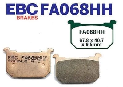 EBC Plaquettes De Frein FA068HH Pour Kawasaki Z ZR GT GPZ - Photo 1/2