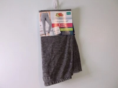 TOTALMENTE NUEVO Pantalón Waffle Para Mujer Fruit Of The Loom BeyondSoft XL "16-18" Gris Foto 1 de 3