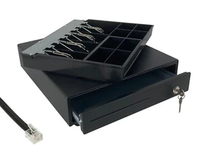 NEU KASSENSCHUBLADE KASSENLADE GELDLADE SCHWARZ uber EPSON IBM BONDRUCKER - Bild 1 von 4