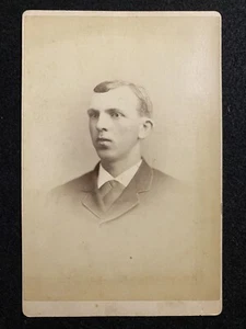 New Brunswick New Jersey NJ Handsome Man Antique Cabinet Photo - Picture 1 of 2