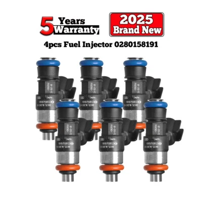 NUEVO 6 PIEZAS Inyector de combustible 0280158091 4 orificios para Lincoln MKX 2007-2011 3,7 L Foto 1 de 4