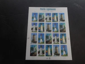 Scott 4146-50, 41 cent, Pacific Lighthouses, Sheet - Imagen 1 de 2