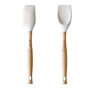 Le Creuset Silicone Tool Gourmet Spatula VS M & Spoon Shape set from Japan - Picture 1 of 13