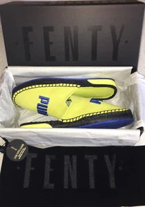 NIB PUMA FENTY by Rihanna Espandrille Slippers Slides Mule Suede Yellow 9.5 - Picture 1 of 9