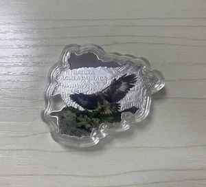 Andorra 2013 10 diners .999 31,1 grammi 1 oz argento a prova di colore mappa Golden Eagle - Foto 1 di 2