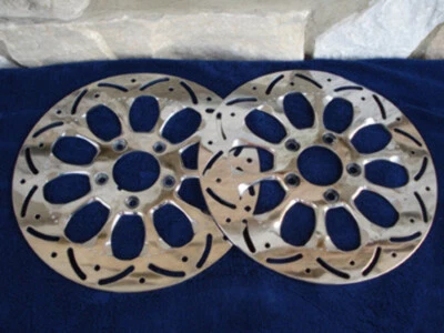 11.8" BAHAMA MAMMOTH FRONT BRAKE ROTOR PAIR FOR HARLEY & TOURING BAGGERS 2008 UP - Image 1 of 3