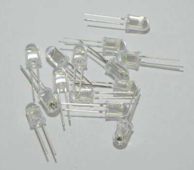 25,50,100 Stück LED 5mm IR, Infrarot, 850nm, rund, bedrahtet Leuchtdioden LEDs - Bild 1 von 2