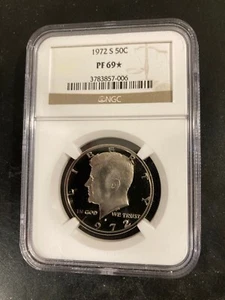 1972 S Kennedy Half Dollar 50c NGC PF69 ✯  STAR Rare Proof ✯ ✯ - Picture 1 of 5