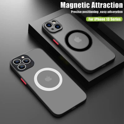 MARKENLOS Bumper Magsafe Hülle für iPhone 16 15 14 13 12 17 Pro Max Air Handy Schutz Case