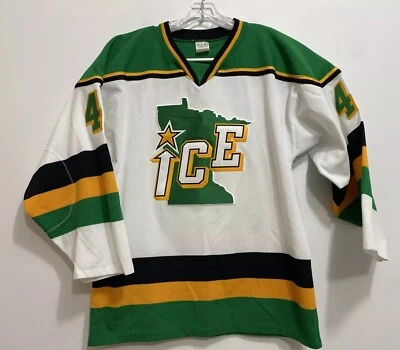 VINTAGE Men’s ICE Hockey Minnesota North Stars Athletic Knit Jersey M Olsen #46 - Image 1 of 4