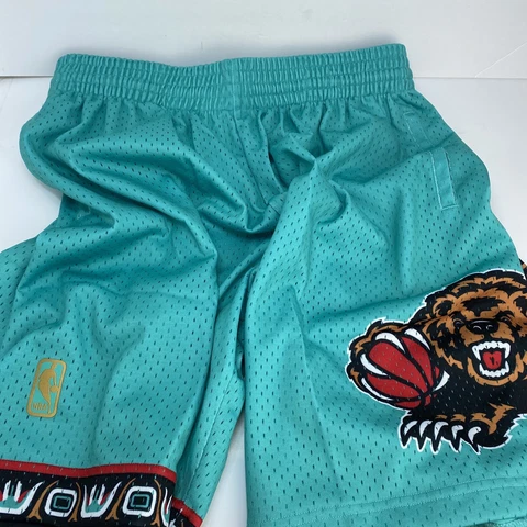 Mitchell & Ness Teal NBA Vancouver Grizzlies 96-97 Road Swingman Shorts Medium Cover