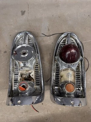 Chevy Belair 1956 luz trasera lámpara trasera luces traseras luz Nomad 150 210 puerta de combustible equipo original Foto 1 de 4