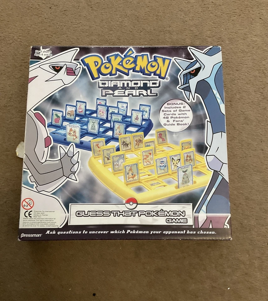 Used Pokemon Diamond and Pearl Guess that Pokemon Game COMPLETE Pressman 2008 - Image 1 of 4