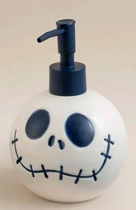 Disney NIGHTMARE BEFORE CHRISTMAS Jack Skellington Ceramic Skull Soap Dispenser  - Picture 1 of 2