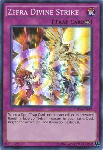 Zefra Divine Strike - CROS-EN072 - Super Rare - Unlimited Edition Near Mint Cros - Image 1 of 1