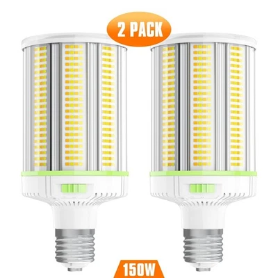 2Pack LED Corn Light Bulbs 90W/120W/150W Adjustable E39/E40 Base, 4500K-5700K - Image 1 of 4
