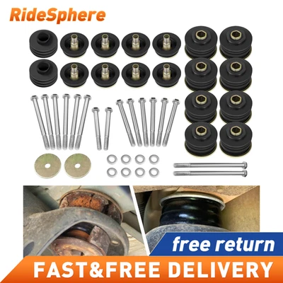 Kit de buje de montaje de cabina de carrocería KF04060BK para 08-16 Ford F250 F350 Super Duty negro Foto 1 de 4