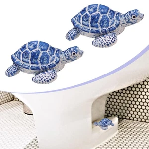 2Pcs Turtle Toilet Bolt Covers Cute Replacement Compact for Home House Beach - Picture 1 of 6