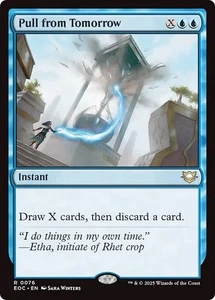 PULL FROM TOMORROW mtg NM-M Commander: Edge of Eternities 1 Rare - Picture 1 of 1