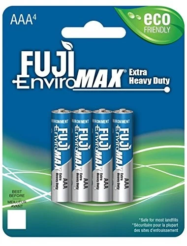 Baterías Fuji 3400bp4 Enviromax[tm] Aaa baterías extra resistentes [paquete de 4] Foto 1 de 1