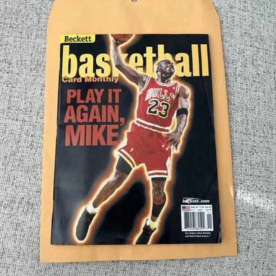 BECKETT Basketball Card Monthly November 2001 Issue Michael Jordan Cover  - Image 1 of 3