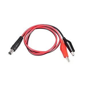 2.1mmx5.5 mm 12V DC Male Jack to Alligator Clip Power Cable Connectors 54cm - Picture 1 of 4