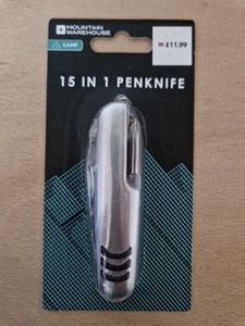 (66) Mountain Warehouse 15 In 1 Pocket Tool, Outdoors, Work, Camping, New - Picture 1 of 3