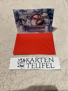Weihnachtskarten, Gruß Karte,  mit Roten Umschlag, Stückzahl Wählbar! - Bild 1 von 3