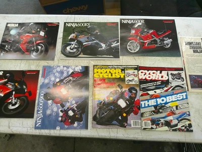 Kawasaki Ninja 600 ZX600A 1985-1989 fábrica concesionario carteles literatura Foto 1 de 4