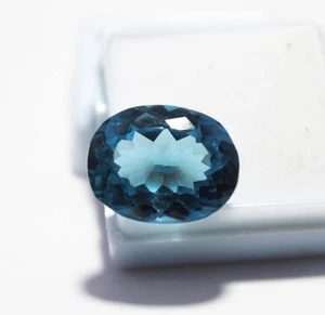 Madagascar Aquamarine 14-15 Ct Oval Cut | Certified Natural Blue Loose Gemstone - Picture 1 of 6
