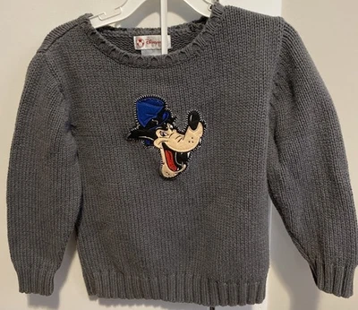 Suéter de punto Big Bad Wolf gris vintage para niños de Disney Store talla XS Foto 1 de 4