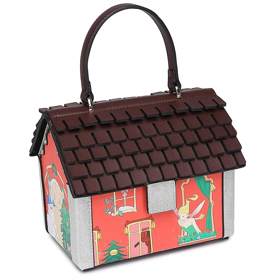 Mujeres Divertido Bolso Bandolera en Forma de Casa Bolso de Mano PVC Único Novedad Casa... Foto 1 de 4