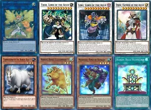 Yu-Gi-Oh! Mazzo nordico completo Thor Odin Loki Gullveig Tanngnjostr Gul + bonus! - Foto 1 di 1