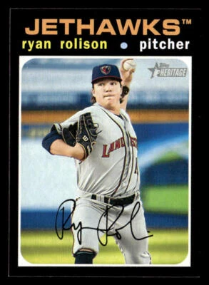 2020 Topps Heritage Minor League #63 Ryan Rolison card - Image 1 of 2