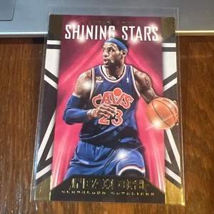 LeBron James 2014-15 NBA Hoops Shining Stars Insert #7 Cleveland Cavaliers HOF - Picture 1 of 4