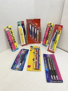 Vintage Ballpoint Pen Lot of Pens Hi-Liter Pencils NIP Large Lot - Picture 1 of 6