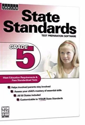 State Standards: Test Preparation Software: 5th Grade PC MAC CD create exams + - Image 1 of 1
