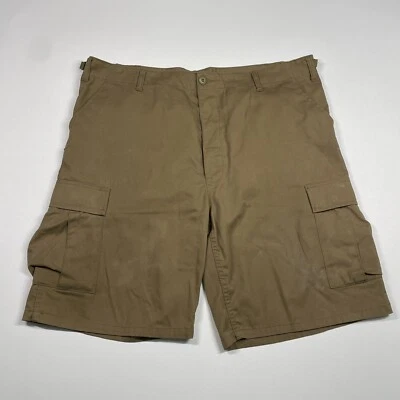 Rothco B.D.U. Pantalones Cortos Hombre 43 Marrón Exterior Carga Trabajo Botón Mosca Foto 1 de 4