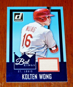 CARDINALS  2016 Donruss Kolten Wong BAT KINGS