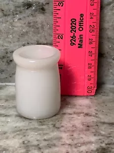 Bottiglia panna singola in vetro latte vintage alta 1,75" - Foto 1 di 6