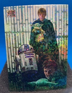 2024 Topps Star Wars Galaxy Mini Diamond #78 The Choice Luke Grogu Mandalorian - Picture 1 of 1