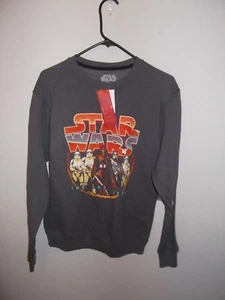 STAR WARS - MEN - SWEATSHIRT - GRAY / STAR WARS - SIZE SMALL    (BLK-88-13) - Picture 1 of 3