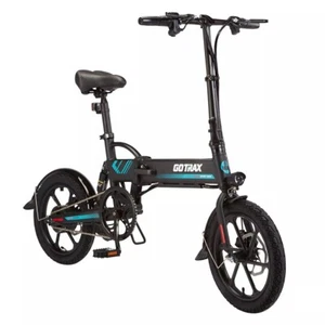 NEW GOTRAX EBE1 16'' Step Over ADULT Electric Folding Bike Black 350W 699$ - Picture 1 of 2